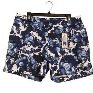 The Limited blue & white womens shorts size 10 NWT